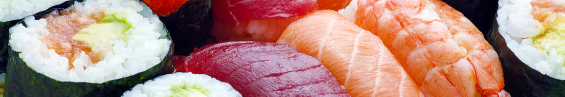 Eating Japanese Steakhouses Sushi at Bonzu Japanese Steakhouse restaurant in McDonough, GA.
